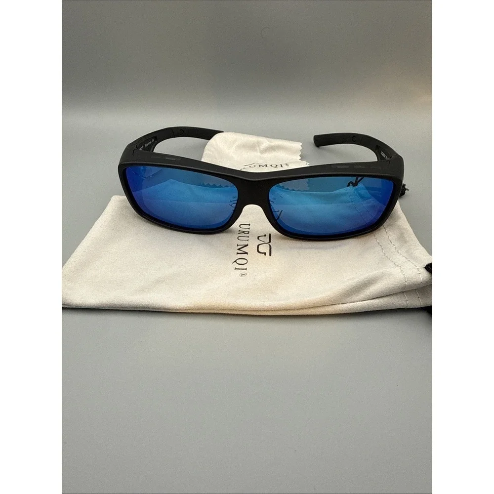 URUMQI Sunglasses Fit Over Glasses Polarized 100% UV Protection Wrap-Case/Cloth
